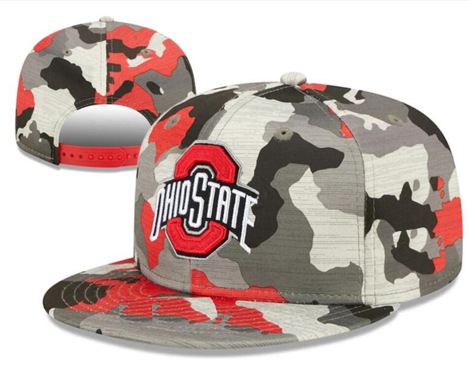 

All Team Caps Ohio State Buckeyes Fan's NCAA USA College Camo Baseball Adjustable Hat On Field Size Closed Flat Bill Base Ball Snapback Caps Bone Chapeau women mens, 24