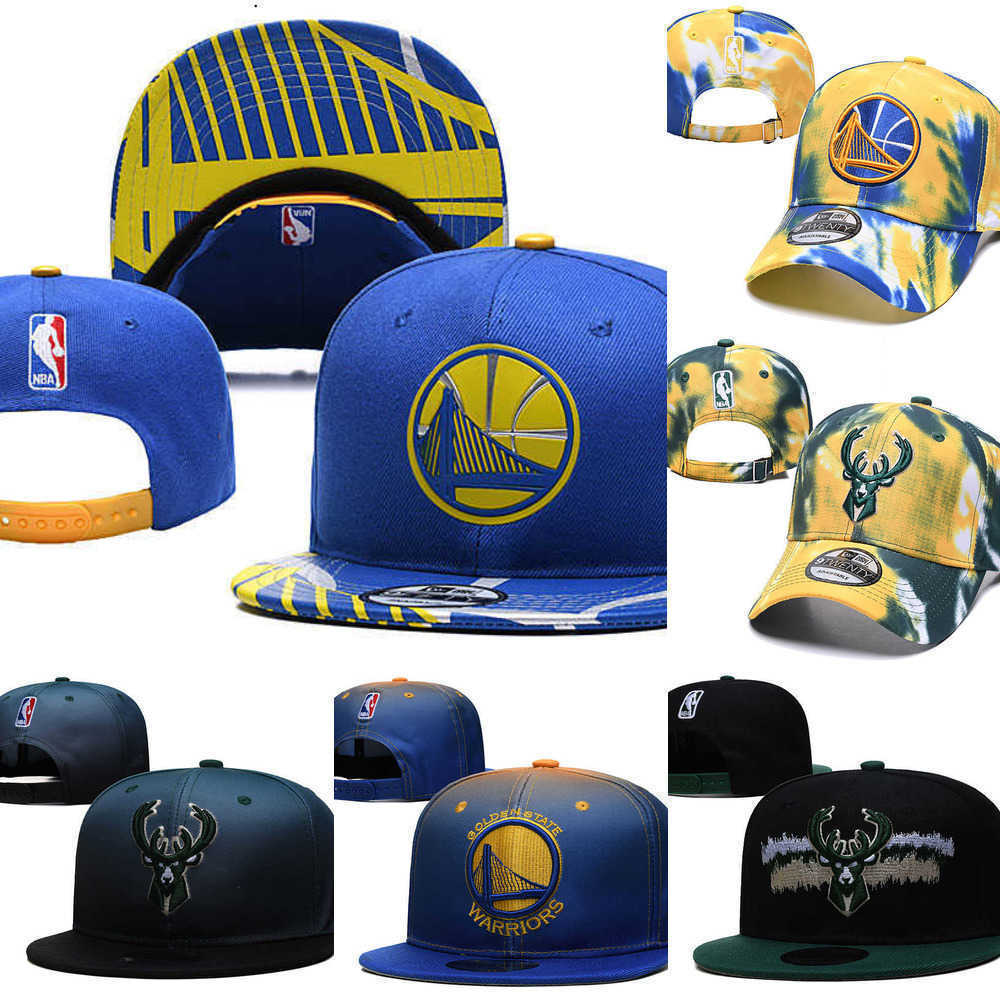 

Snapbacks Milwaukee''Bucks''hat Golden State''Warriors''Caps Basketball hats Adjustable Fit Hat, Color