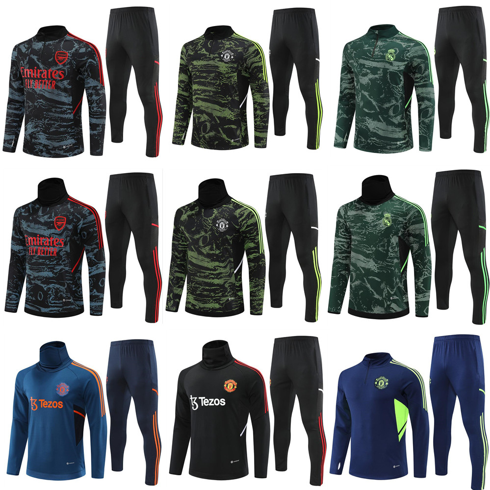 

21 22 23 kids MANCHESTER SANCHO Jerseys soccer Tracksuit UNITEDs Track suits jacket Real MadridS RONALDO chandal training Barcelona RASHFORD UTD sports wear