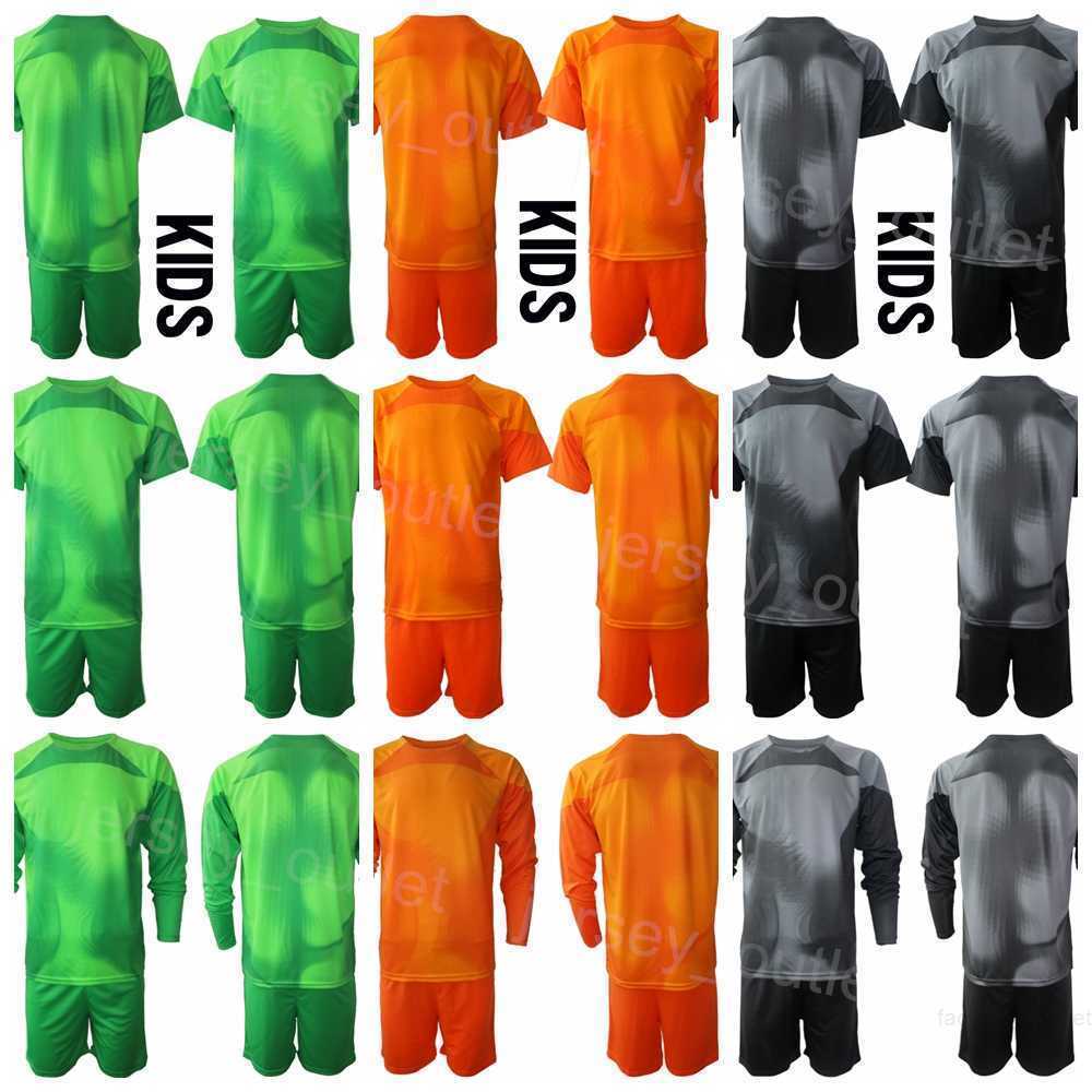 

Club Team GK Long Sleeve Goalie Soccer 31 Jens Grahl Jerseys Set Eintracht Frankfurt Goalkeeper 40 Diant Ramaj 1 Kevin Trapp Football Shirt Kits Custom Name Men Kids