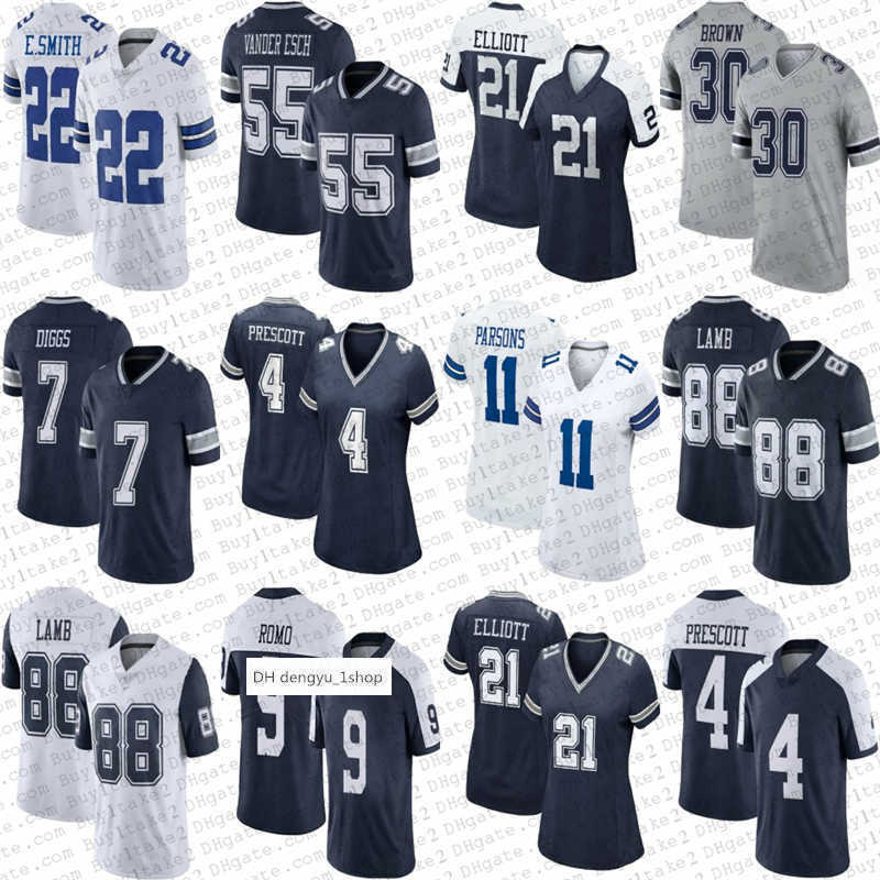 

88 CEedee Lamb 11 Micah Parsons 4 DAK PRESCOTT Dallas''Cowboys''Ezekiel Elliott 7 Trevon Diggs Emmitt''nfl''Jersey, Mens