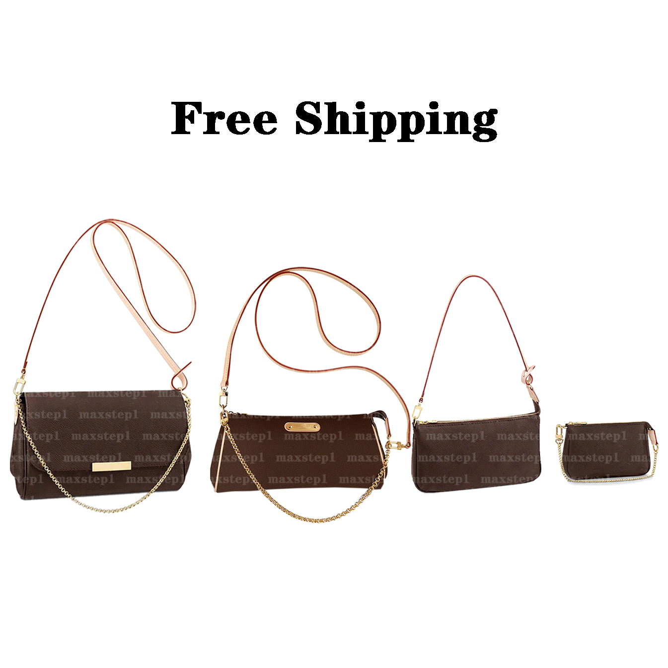 

Cosmetic Designer Bags Women Straps Chain Shoulder Bag Crossbody Baguette Armpit Bags Underarm Handbag Luxury Genuine Leather Coin Purse Card Holder Wallet, #dx01