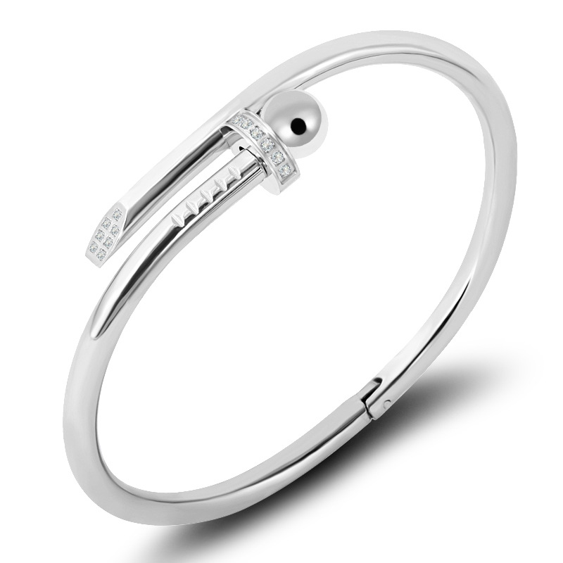 

initial love bracelets gold round beads diamond nail bracelet designer Bracelets 925 sterling silver woman jewelry ice out chain charm cjewelers luxury mens stone
