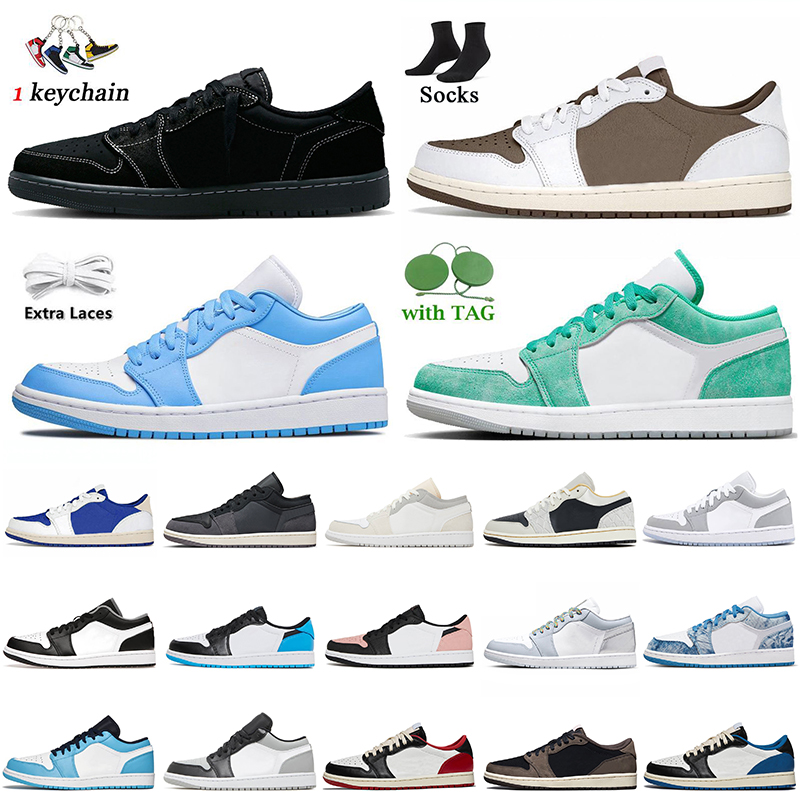 

Shoes jumpman 1s low 1 Emerald UNC White Black Phantom Craft Inside Out Washed Denim Cactus Jack Women Sneakers Size Eur 36-47, A62 low wolf grey 36-46