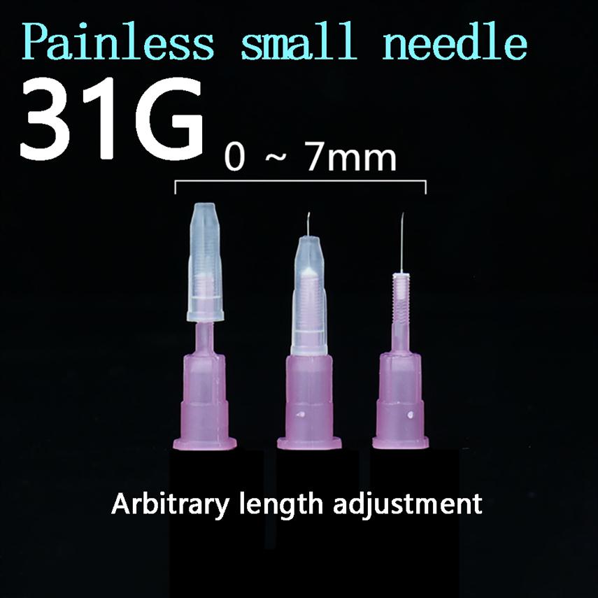 

31G 4mm adjustable small needle disposable medical micro-plastic injection cosmetic sterile needle surgical tool2000