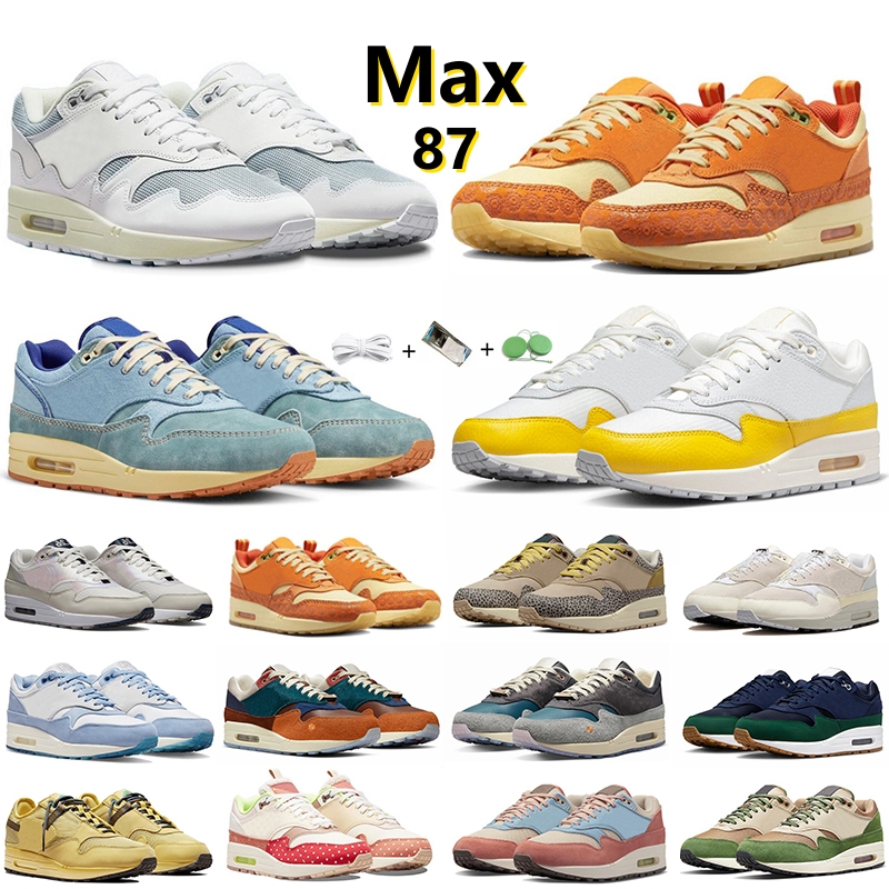 

Max 87 1 Men Women Running Shoes Sneaker Somos Familia Tour Yellow Safari Dirty Denim Crepe Hemp Hangul Day Ironstone Patta Summit White, Color#18