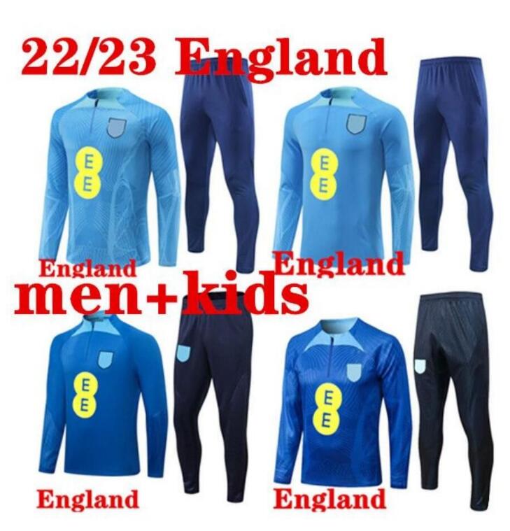 

23 ENGLAND tracksuit soccer jersey training suit KANE STERLING RASHFORD SANCHO GREALISH 22 23 men kids national ENGLAND football sets uniform, Customize