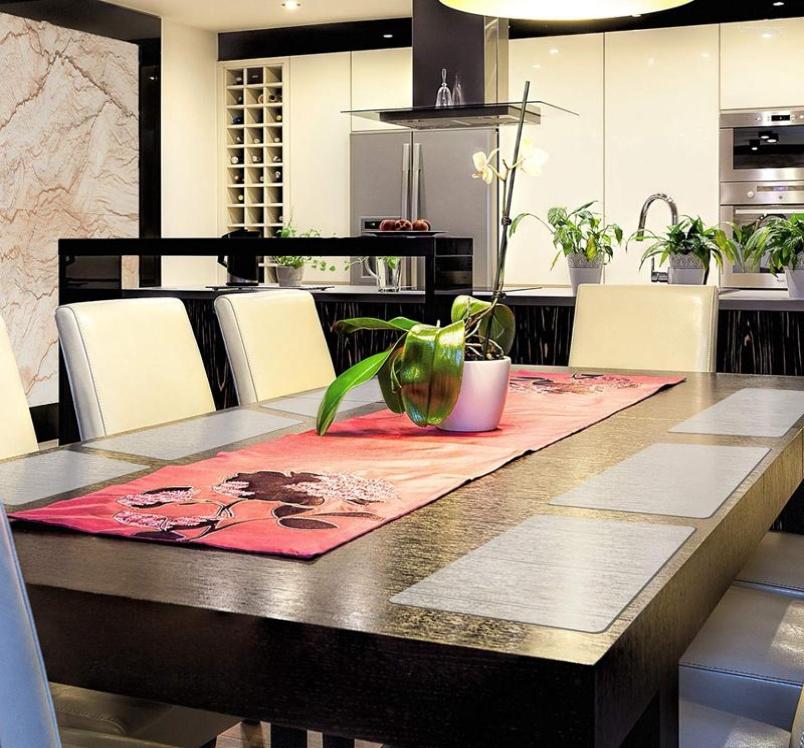 

Table Mats 6 Pieces Plastic Placemats Heat Resistant Dining For Kitchen