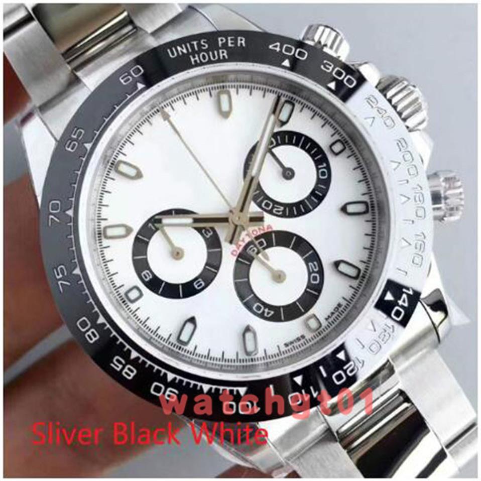 

Men orologio di Mens watch Date Pat rizzi 6 Clock Dial Work Automatic Movement Day Mechanical Steel Band Solo Watch Watches Wristw272u