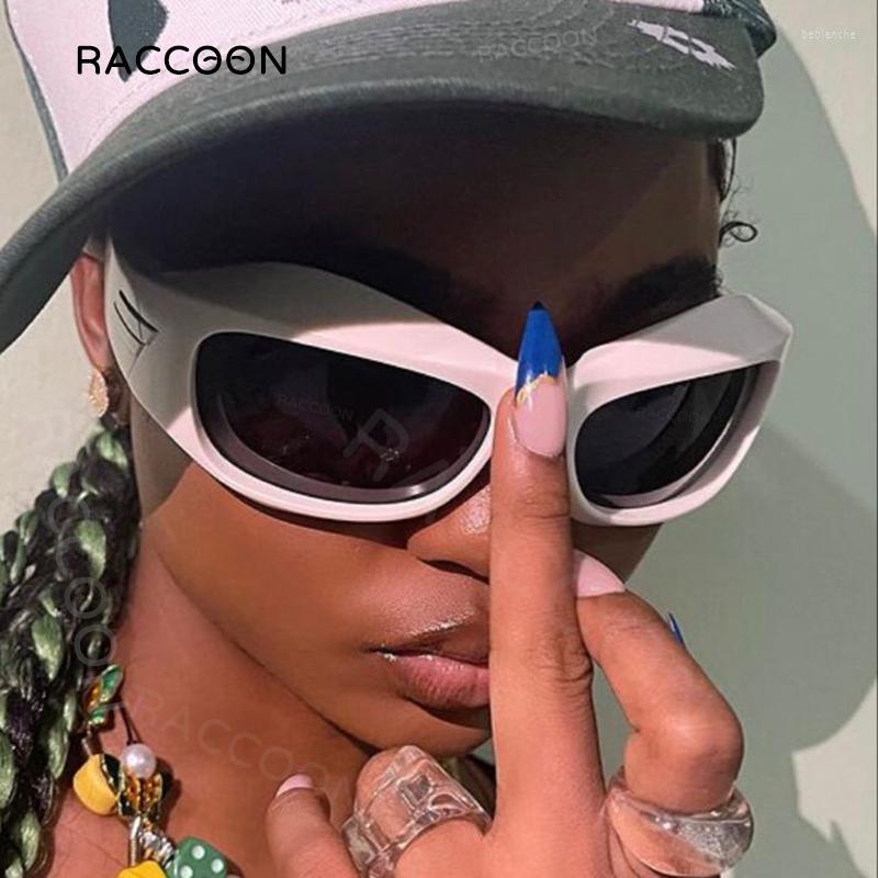 

Sunglasses Cyber Y2K Women Punk Fashion Geometric Wraparound Sun Glasses Men Designer Goggles Vintage Gothic Shades
