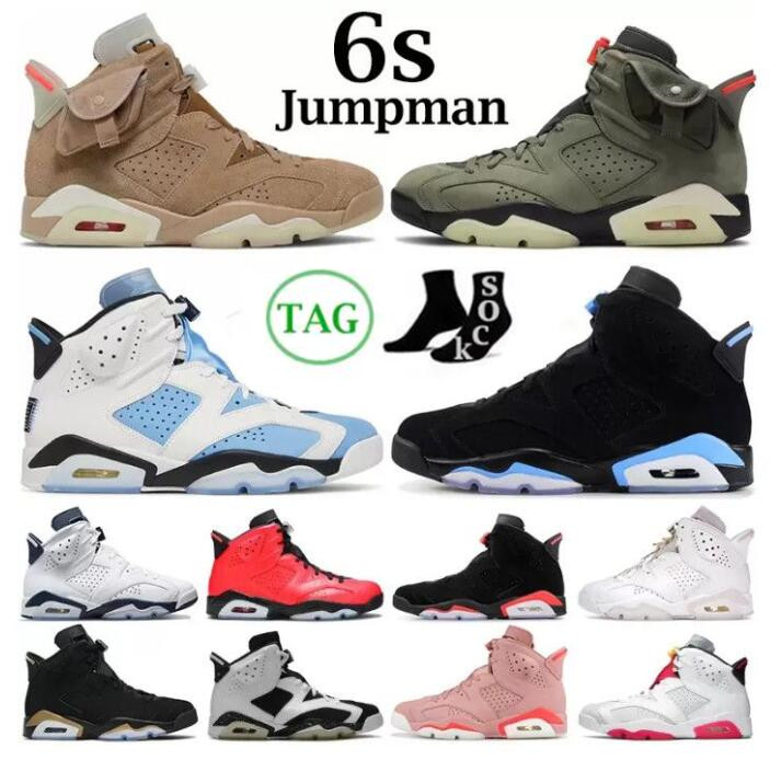 

New Jumpman 6 Retro Basketball Shoes 6s Georgetown UNC University Blue Black fashion Infrared White Wash Denim Metallic Silver Men Sneakers Outdoor Sports Trainers, Please contact us