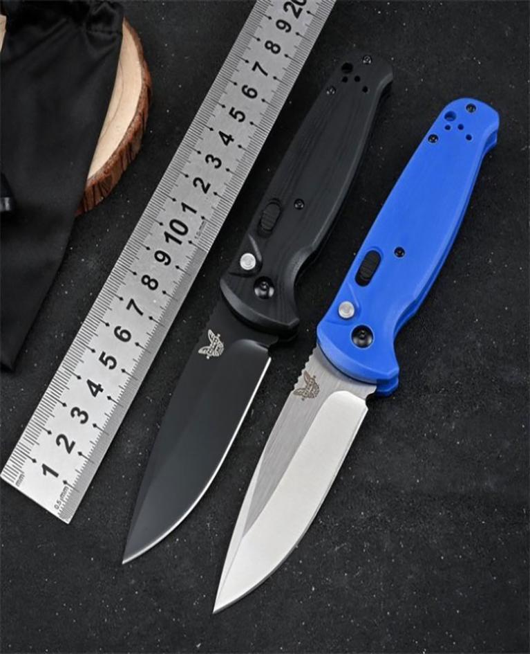 

Benchmade BM4300 4300 Safety Switch Folding Knife 154CM Blade G10 handle Outdoor Hunting Pocket Knives2193699