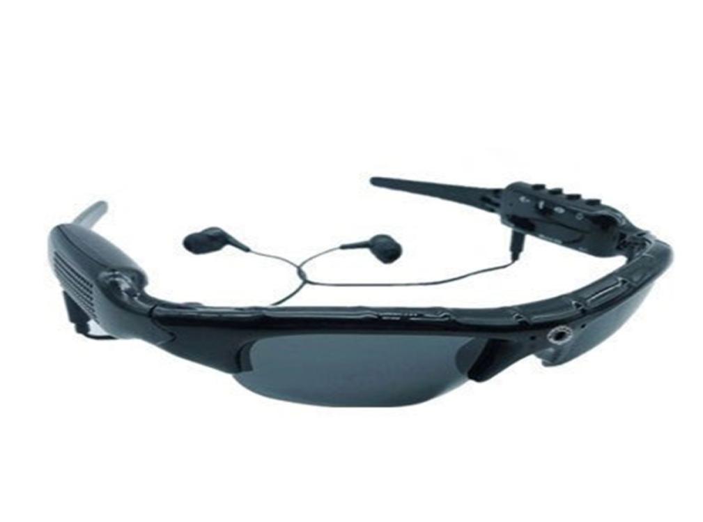 

Sunglasses Sports Camcorders 1080P Glasses Camera with Bluetooth MP3 Player DV Headset Driving Recorder mini DV DVR, Black