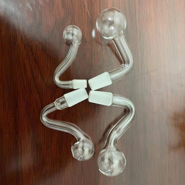 

Smoking Pipe Glass Oil Burner With 10mm 14mm 18mm Male Joint S Shape For Bubbler Rig Ash Catchers