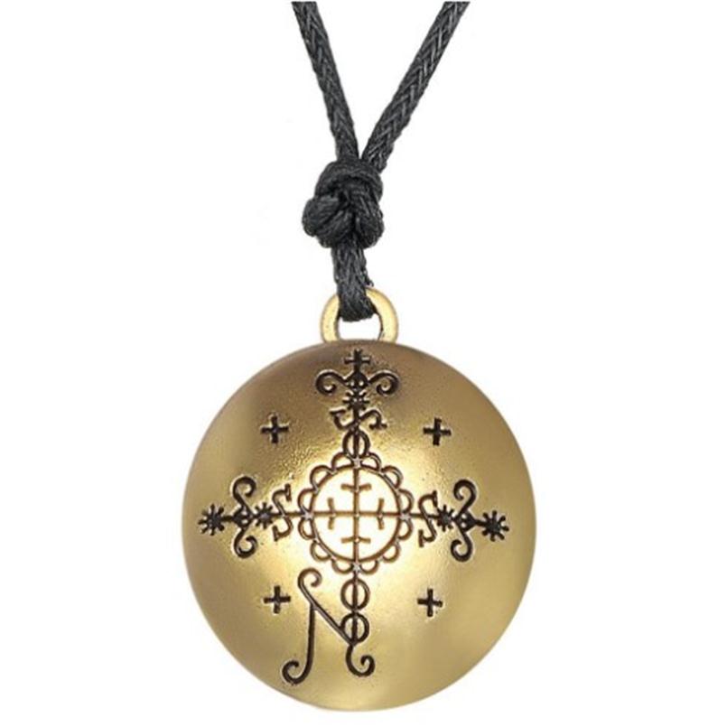 

Vintage Papa Simbi Voodoo Loa Veve Pendant Wicca Pagan Amulet Necklace Ajustable Jewelry2913