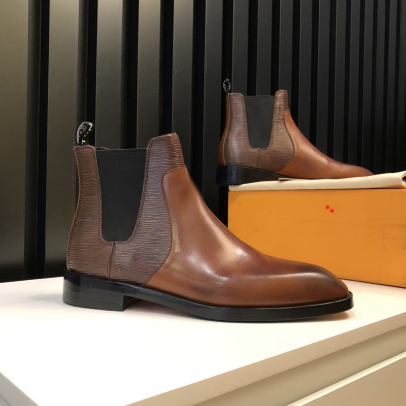 

2023 Man Luxury Designer Winter fashion Snow Boots booties Warm leather Black Grey Brown Pink Classic boots furry hairy Boot Plush Short Shoes -K190, Picture color