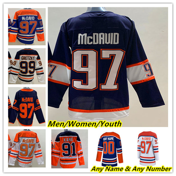 

Edmonton Connor McDavid Hockey Jerseys Jack Campbell Leon Draisaitl Darnell Nurse Evander Kane Ryan Nugent-Hopkins Kailer Yamamoto Zach Hyman Tyson Barrie Murray, Men orange