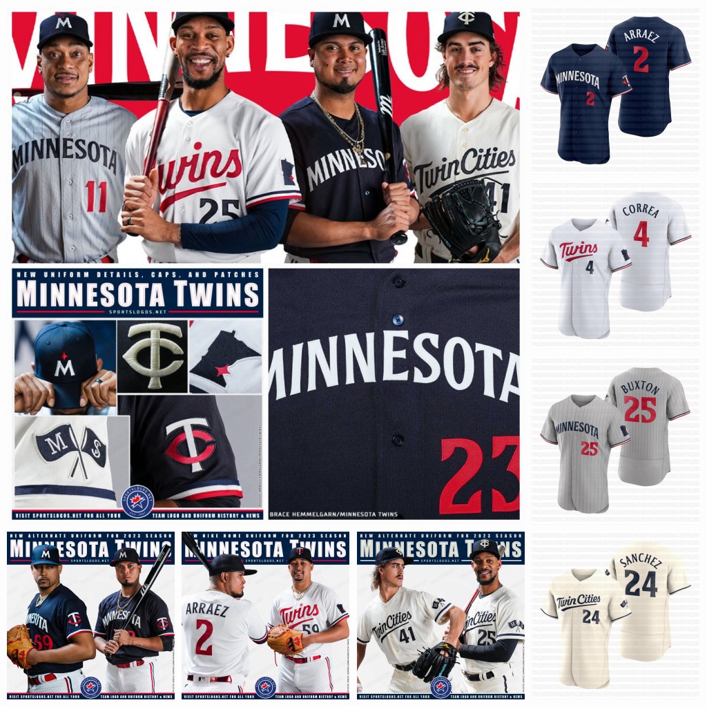 

Luis Arraez 2023 Twins Jersey Byron Buxton Jose Miranda Miguel Sano Joe Ryan Gary Sanchez Jhoan Duran Max Kepler Jorge Polanco Carlos Correa Minnesota, Classic womens s-2xl