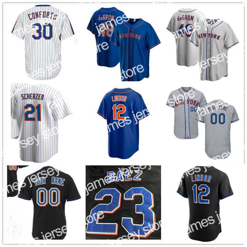 

Baseball Jerseys Max Scherzer Jerseys Francisco Lindor Pete Alonso Jacob deGrom Brandon Nimmo Jeff McNeil Mike Piazza James McCann Chris Bassitt David Wright, Blue coolbase