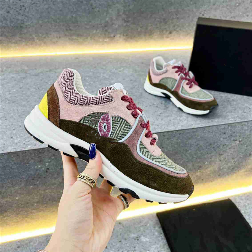 

Luxury Design Bowling Shoes Channel Fashion Men Women Latest Style Leather Letters Soft and Comfortable Sports Casual Running Shoes 05-01, As shown