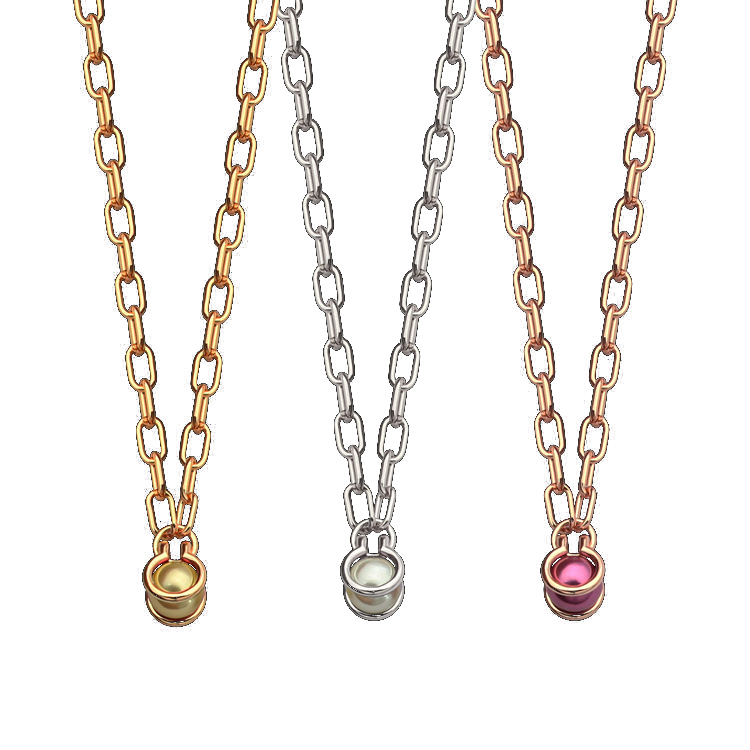 

Womens Double colored pearl Necklace Designer Jewelry Necklace sweater chain Gold Silver Rose Full Brand as Wedding Christmas Gift