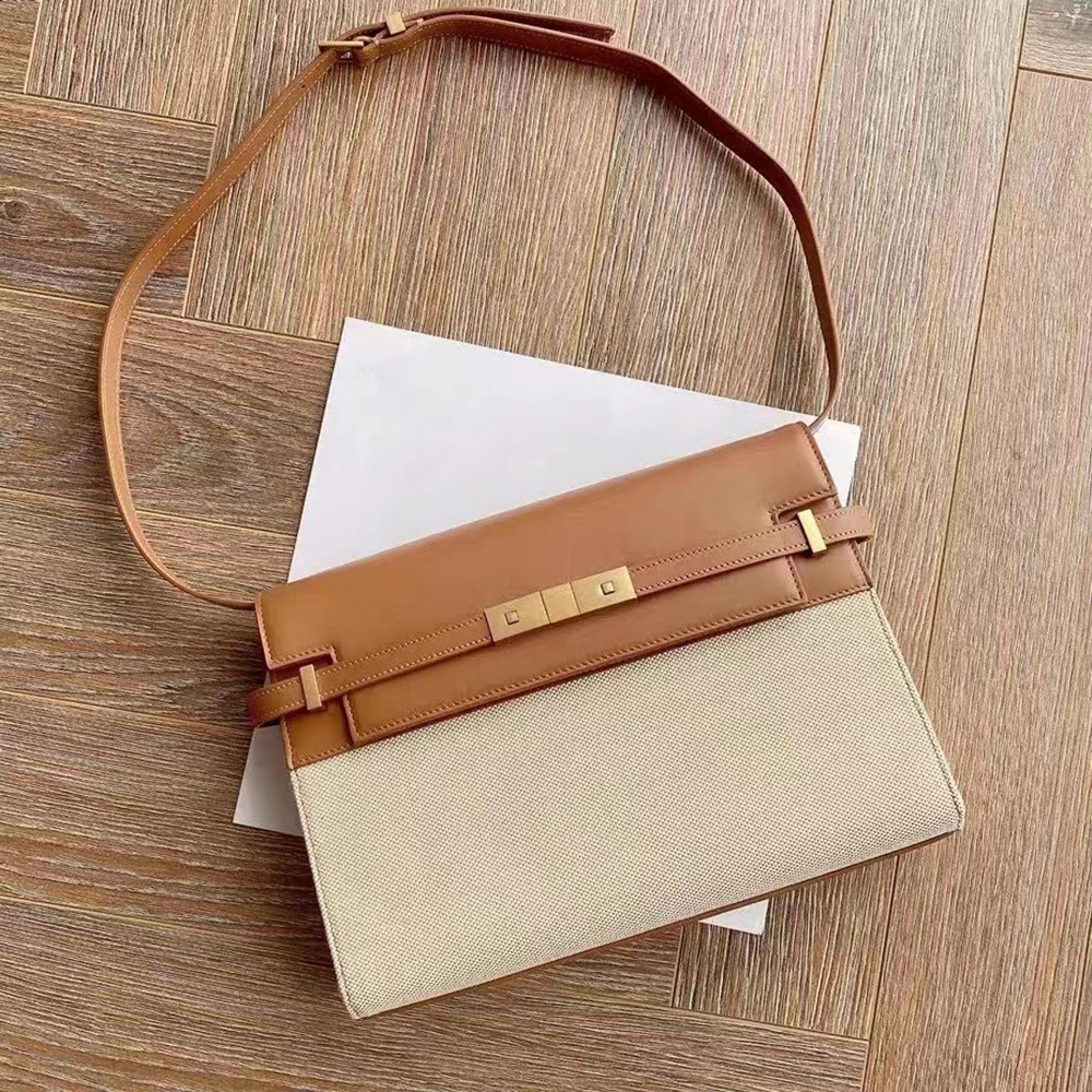 

Waist Bags Classic Vintage Fashion Women Shoulder Bag Famous Brand Designer Handbag Cowhide Leather 221119, Khaki