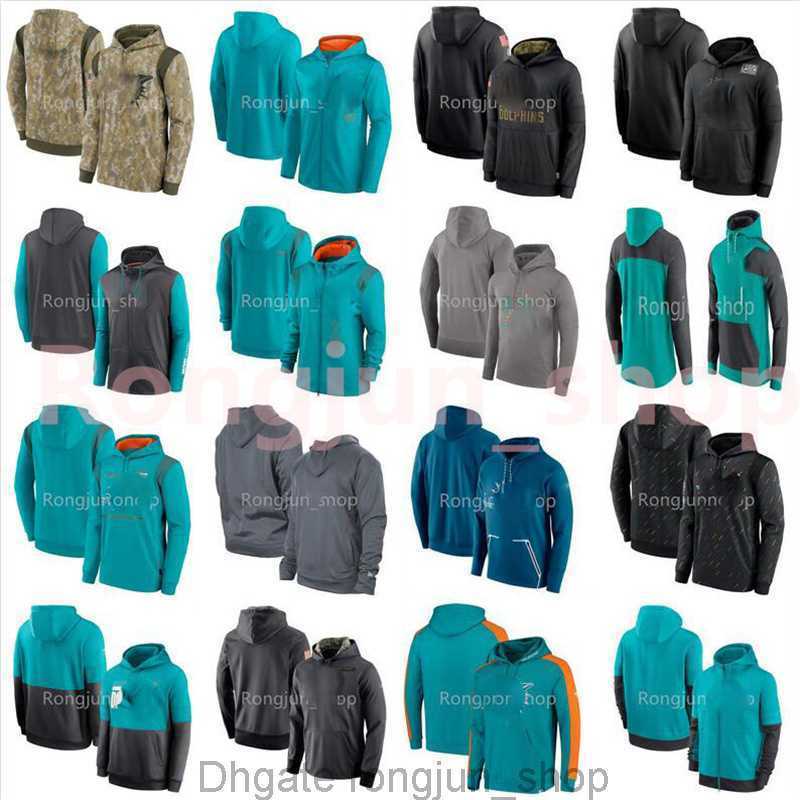 

Jersey Miami''Dolphins''Football Sweatshirt Tan Salute to Service Sideline Therma Performance Pullover Hoodie''NFL''Men Youth Women