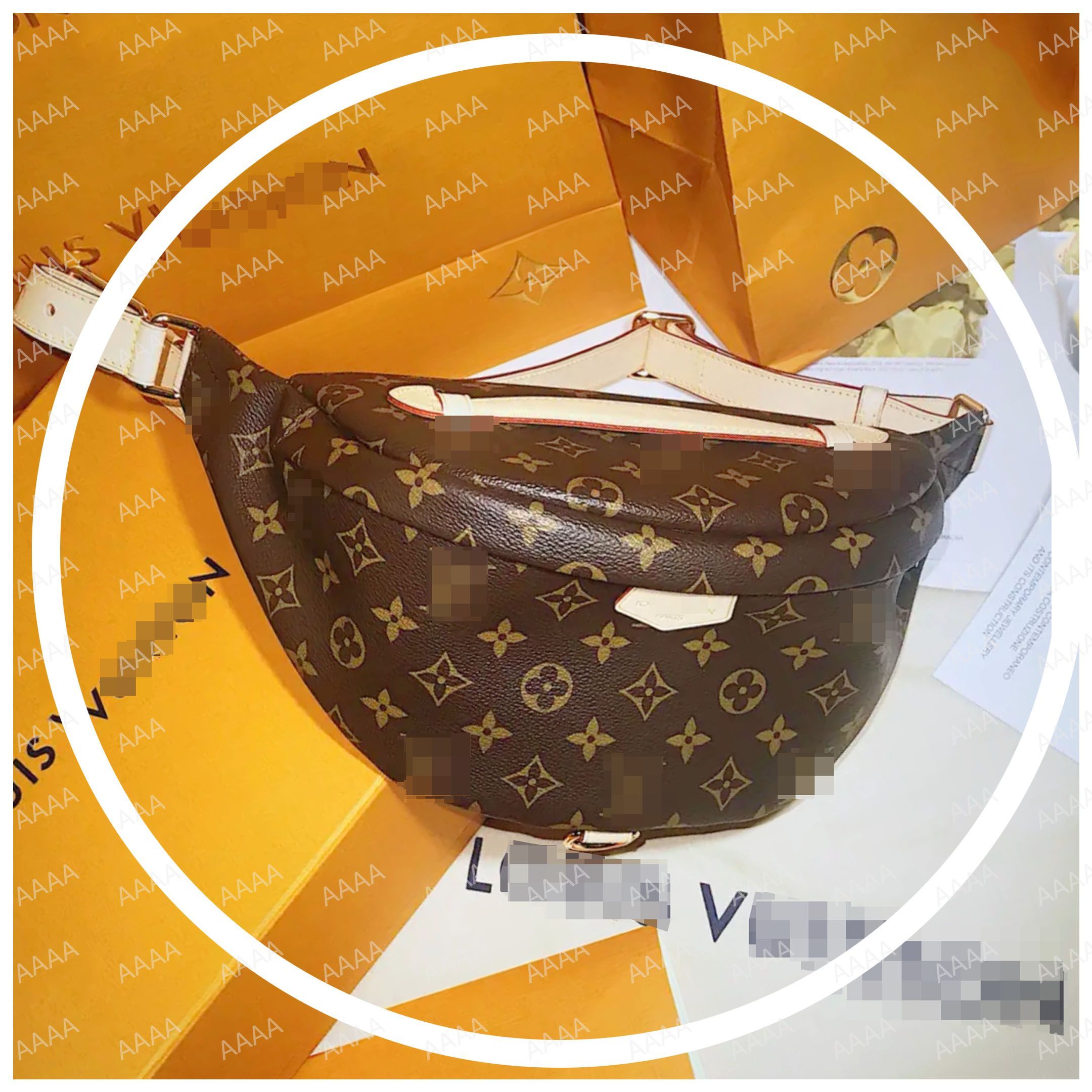 

Bumbag Cross Body Designer Shoulder Bag Brown flower Leather Luxury Temperament Fanny Pack Bum Waist pocket M44336 43644 GGs GGity YSLity louiseity LVs Viutonity