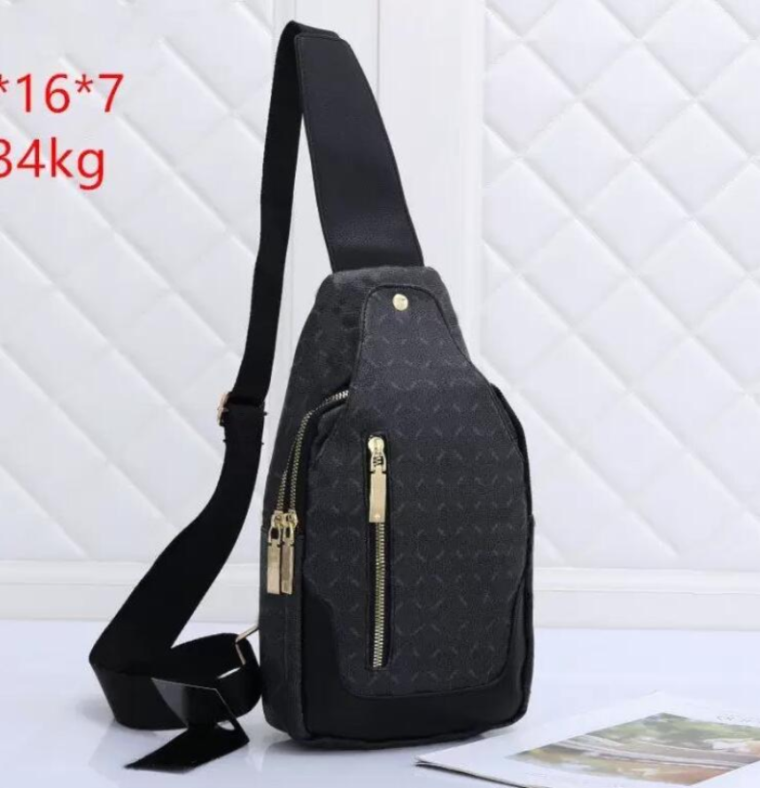 

Men Cross Body Sling Shoulder Bags Luxury Designers Crossbody Chest Bag Top-quality PU Leather Outdoor Travel Packs Purse Fashion creative, Color