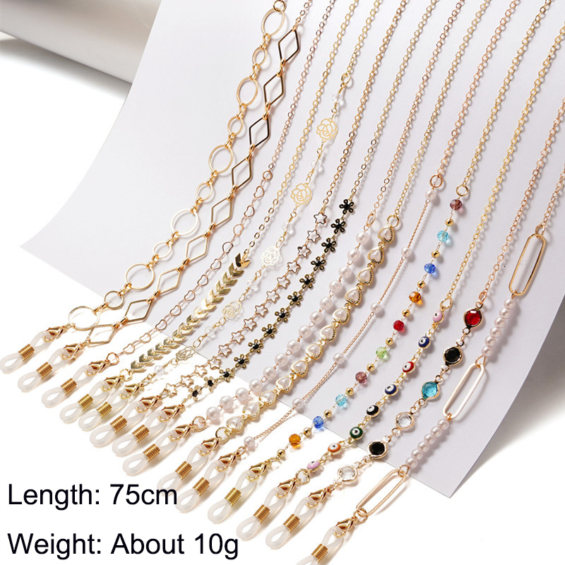 

Eyeglasses chains Fashion Glasses Chain for Women Men Mask Strap Holder Sunglass Lanyard Necklace Hang on Neck Eyewear Accessoriess 221119