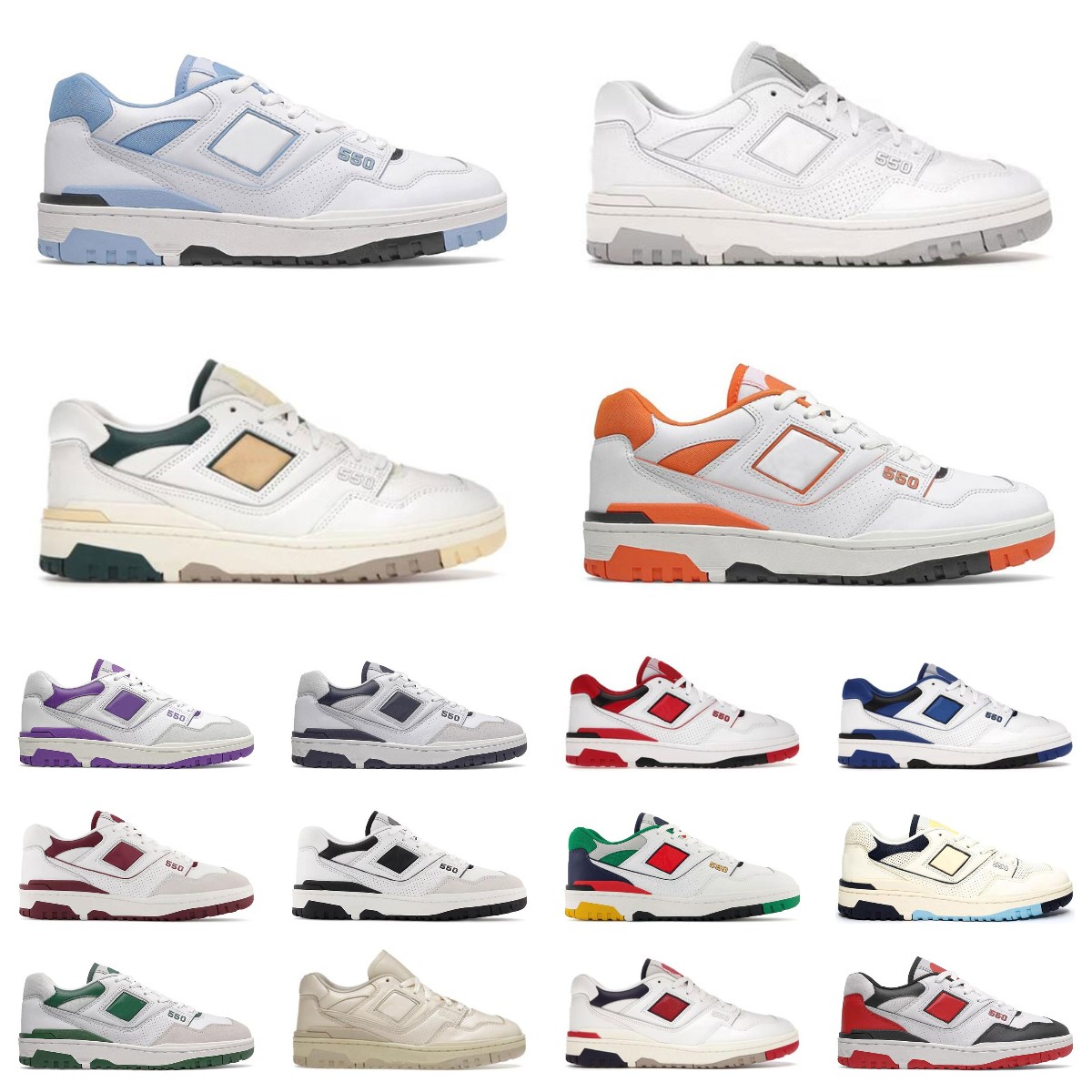 

NEW BB550 B550 550 Sneakers Mens casual Shoes Low Sports Athletic Boots Shadow White Green Red Sea Salt Varsity Gold Navy Blue Men Women Tra
