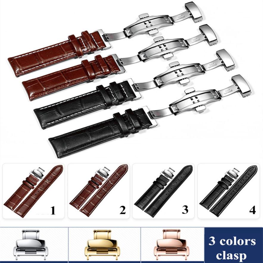 

Genuine Leather Watchband Watch Band Strap for Omega Tissot Bracelet for Hamilton 12 13 14 16 17 18 19 20 22 24mm Tool2447