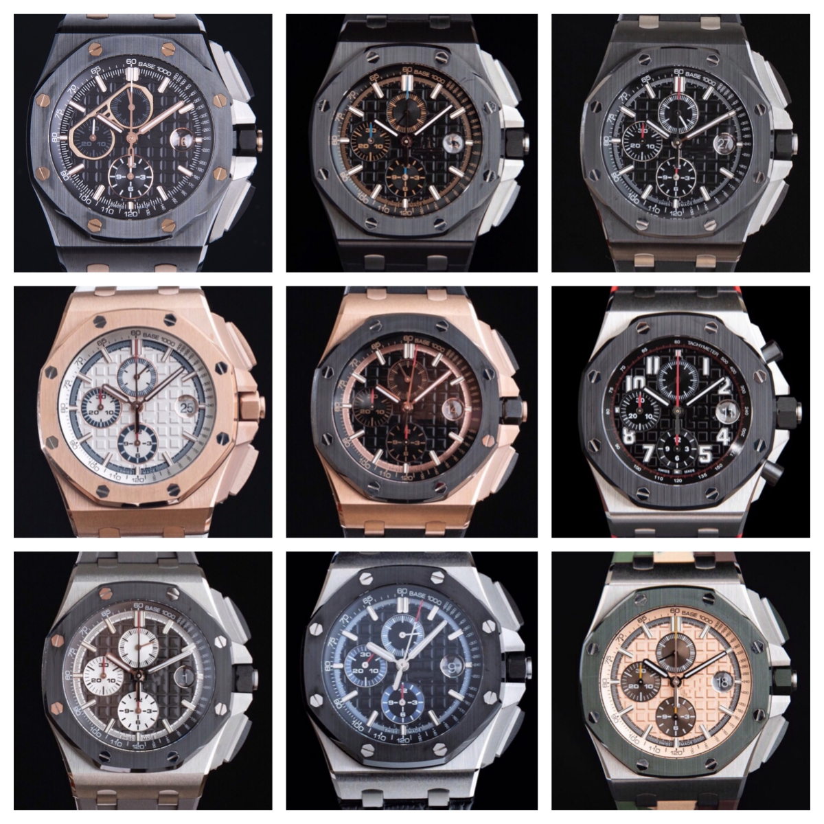 

APF 26400 montre DE luxe mens watches 44mm 3126 chronograph machincal movement steel case luxury watch Wristwatches waterproof, As picture