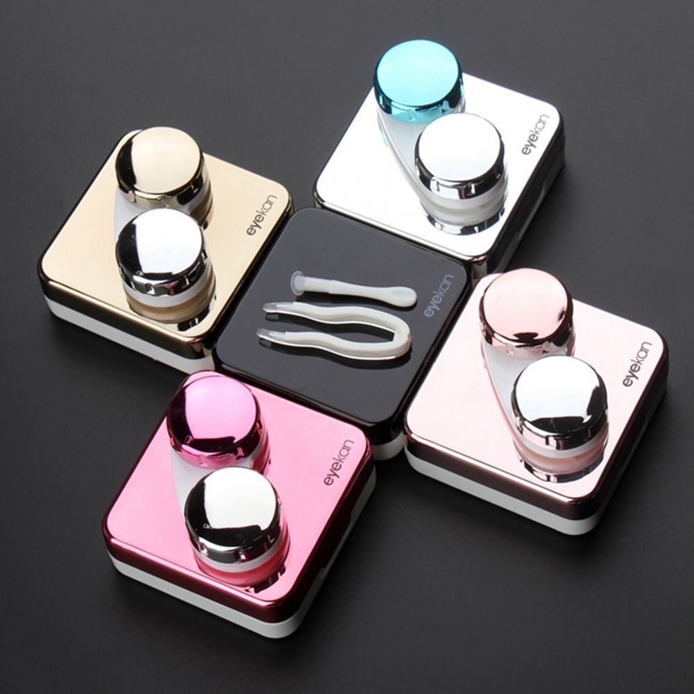 

Lens Clothes 1PC contact lens case square travel portable solid color cover container holder storage soaking box fashion accessories 221119