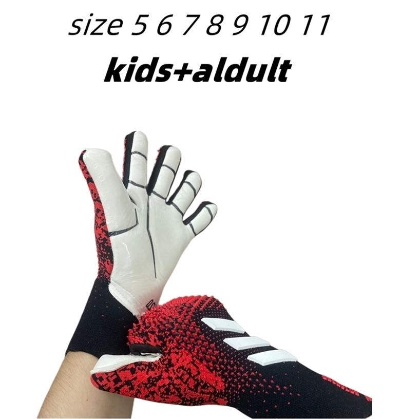 

Five Fingers Gloves Soccer Goalkeeper Unisex Football Strong Grip Goalie Outdoor Sports Latex 2210183147