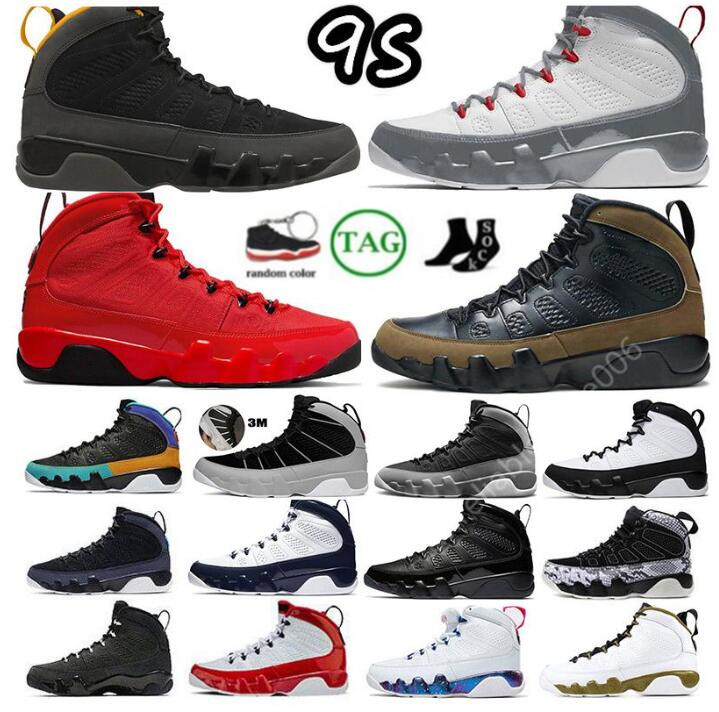 

9 9s Olive Mens Basketball Shoes Particle Grey University Blue Dream It Gold Space Jam Gym Chile Fire Red Racer Blue UNC Sports Sneakers Trainers, Please contact us