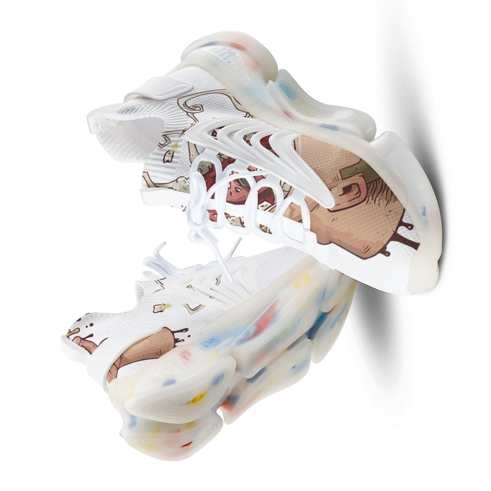 

Custom shoes orange green white Men shoes sneakers DIY Elastic Customized 015 sports trainers size eur 38-46 fddlllkdas, 25