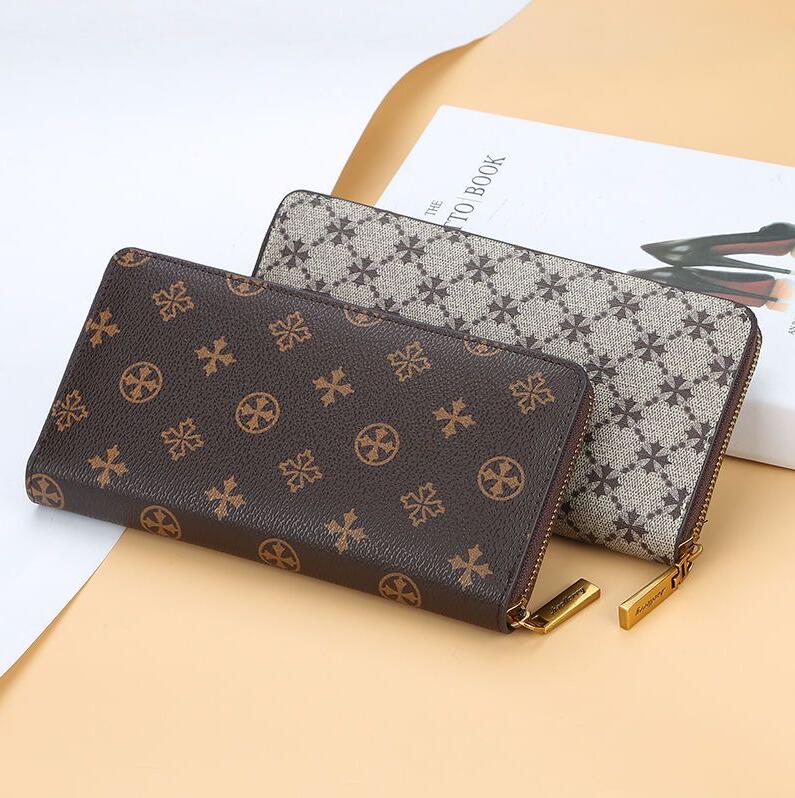 

5A Designer ZIPPY WALLET Soft Leather Men Womens Iconic textured Fashion Long Zipper grid Wallets Coin Purse, 31