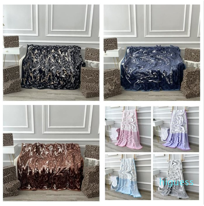 

Designer Blanket Classic Design Air Delicate Conditioning Car Travel Bath Towel Soft Winter Fleece Shawl Throw Blankets