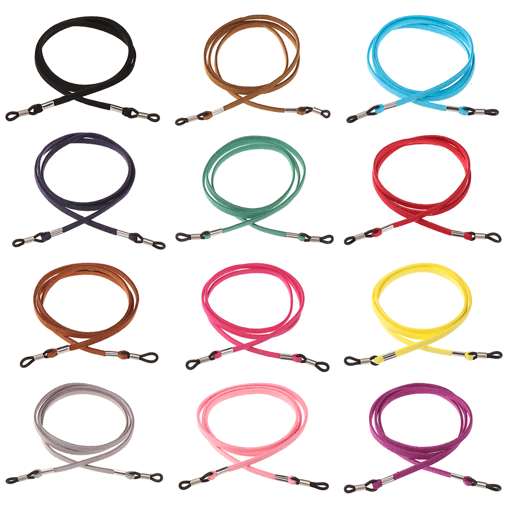 

Eyeglasses chains Design Fashion Leather Reading Glasses Chain High Elasticity Sunglass Strap Women Men Practical Lanyard Cord Holder 221119