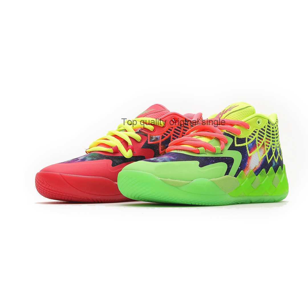 

Mens LaMelo Ball basketball shoes MB.01 Rick Red and Green Morty Galaxy Purple Blue Grey White Black Queen Buzz City sneakers tennis with, Bred