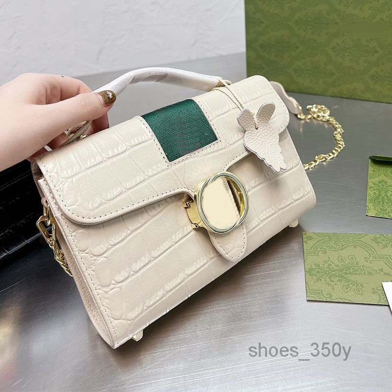 

Evening Bags Chain Crossbody Bag Cowhide Leather Handbag Women Handbags Flap Bags Interior Slot Pocket Gold Hardware Removable shoulder GBn
