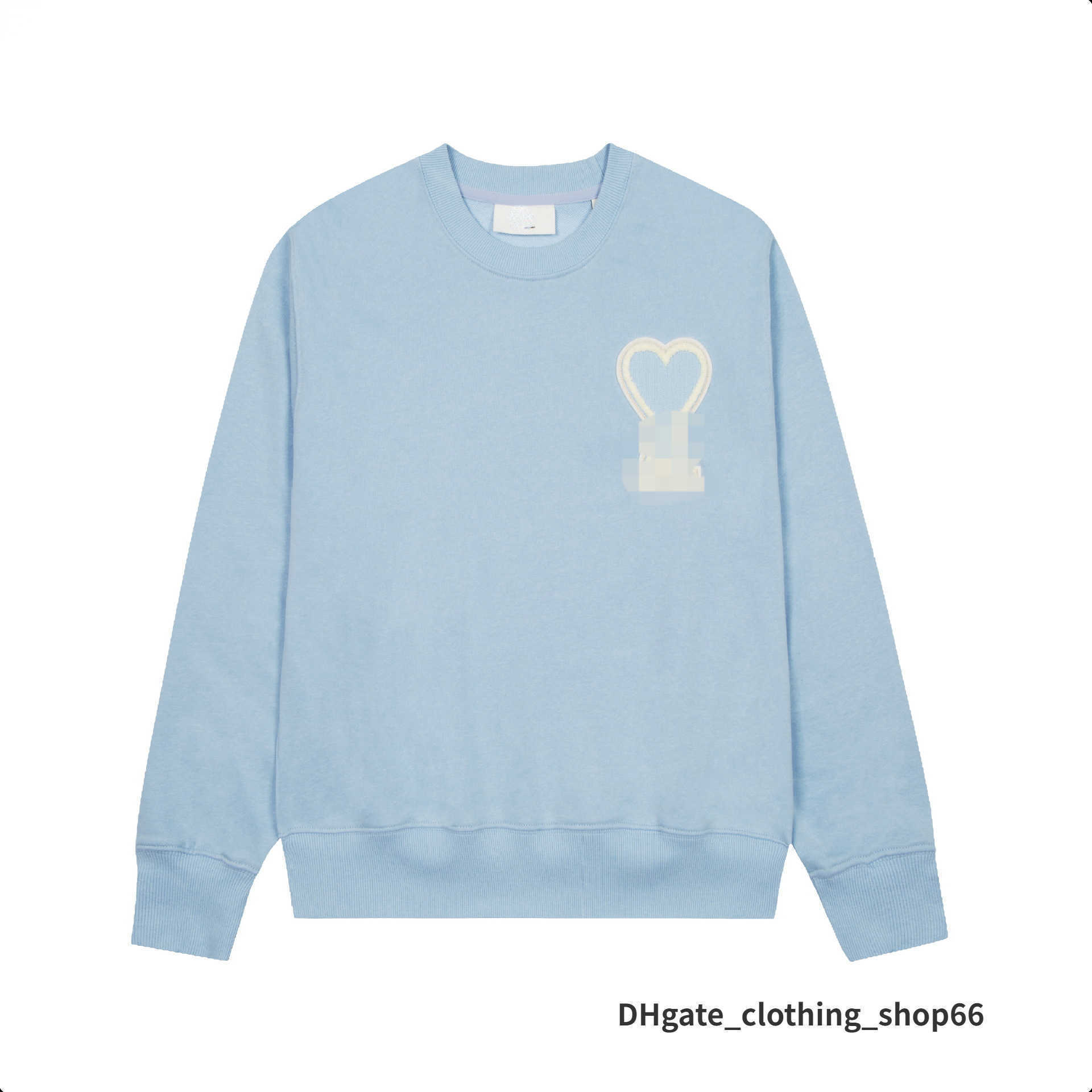 

Hoodie Male and Female Designers Amis Paris Hooded Quality Sweater Embroidered Red Love Winter Round Neck Jumper Couple Sweatshirts Yz, 12