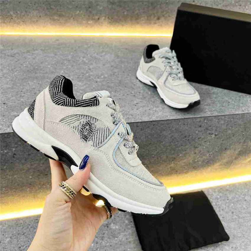 

Luxury Design Bowling Shoes Channel Fashion Men Women Latest Style Leather Letters Soft and Comfortable Sports Casual Running Shoes 05-03, As shown