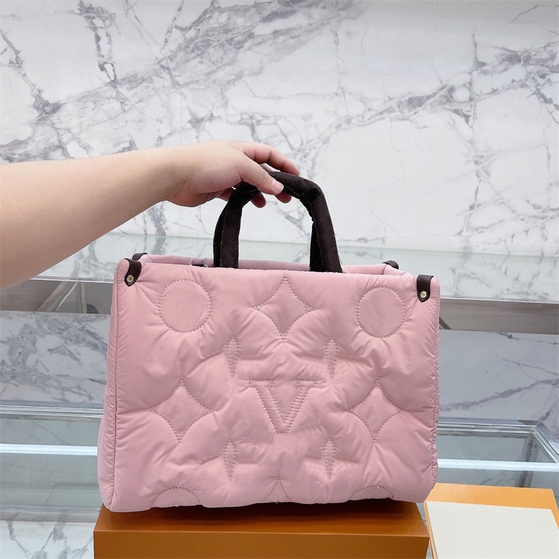 

Designer Letter Handbag Cotton Tote Bag Shiny Shoulder Strap Men Womens Luxury Brand Bag Purse Cosmetic Bags Hobo Totebag, Blue