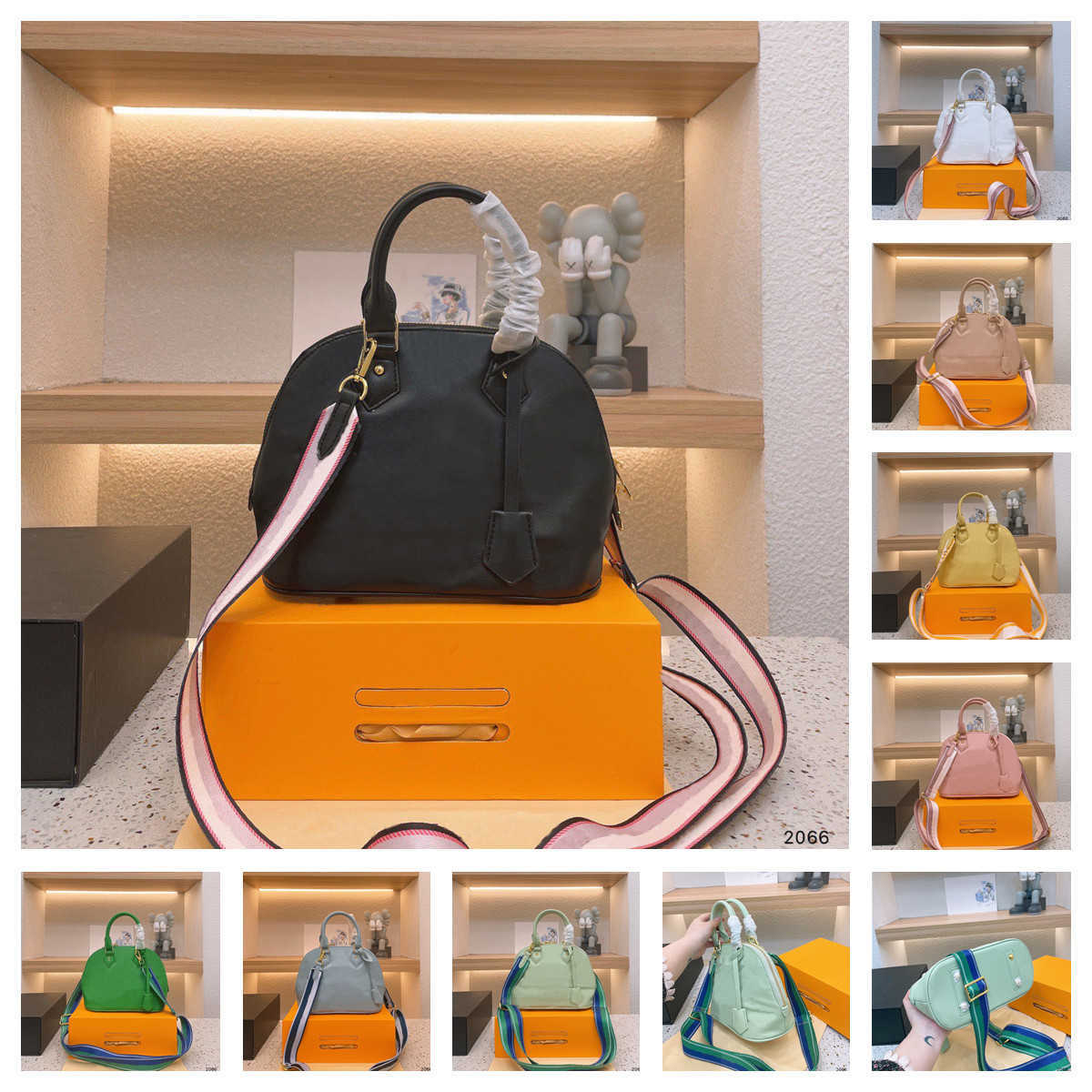 

M59793 M59821 M59822 Shoulder Bags Women Embossed Embroidery Leather Handbags Luxurys Designers ALMA BB Shell Messenger Bag Purse Ladies Handbag Tote 8 Color
