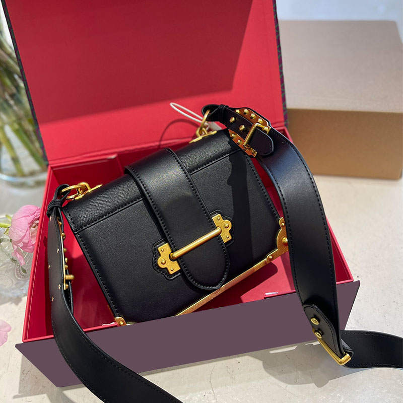 

Flap Crossbody Bag Women Shoulder Bags Handbags Purse Genuine Leather Fashion Letters Gold Hardware Classic Hand Clutch Wallet Solid Color Pocket, Just a box