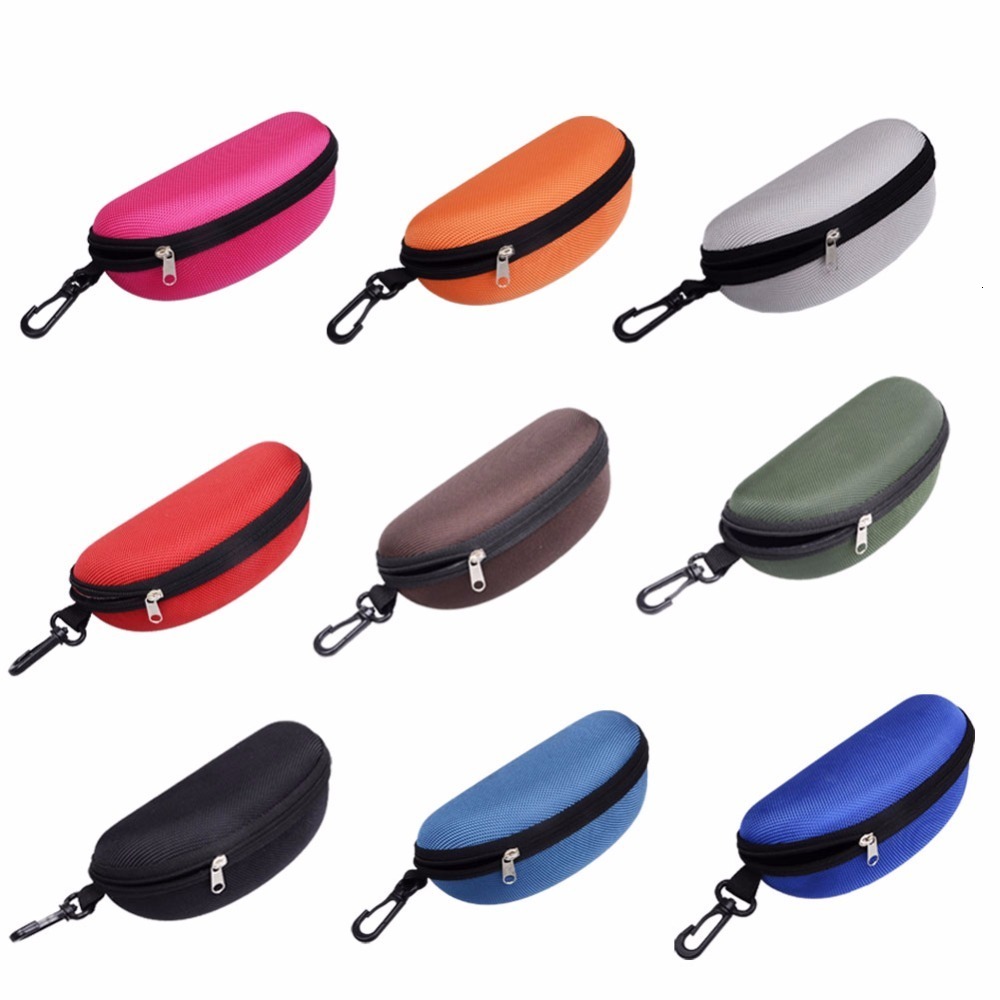 

Sunglasses Cases 11 Colors Reading Glasses Carry Bag Hard Zipper Box Travel Pack Pouch Case 221119