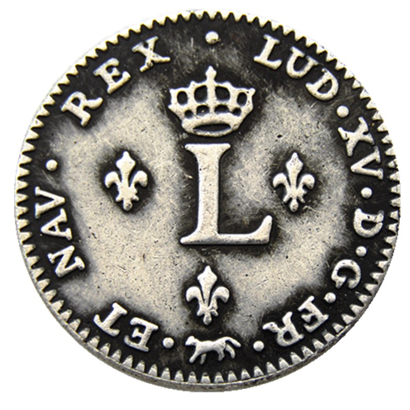 

France 1739 Craft Silver Plated Copy Coins Brass Ornaments home decoration accessories