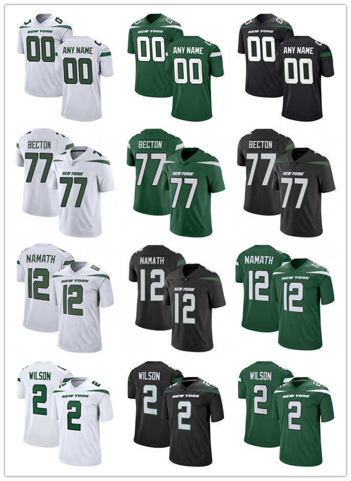 

Football Jerseys Custom New York''Jets''1 Ahmad Sauce Gardner 17 Garrett Wilson 2 Zach Wilson 52 Jermaine Johnson II 5 Mike White 8 Elijah Moore 20 Breece Hall, Color